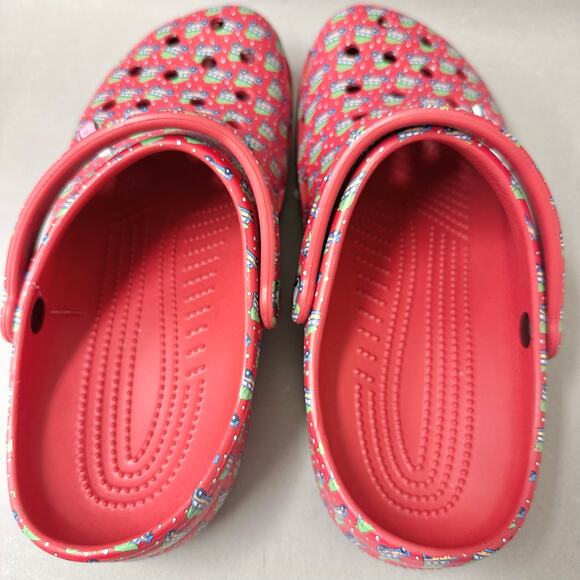 CROCS Classic Clog Vineyard Vines Holiday Red Whale Jibbitz Womens 11 Men 9 NWT - Picture 9 of 16